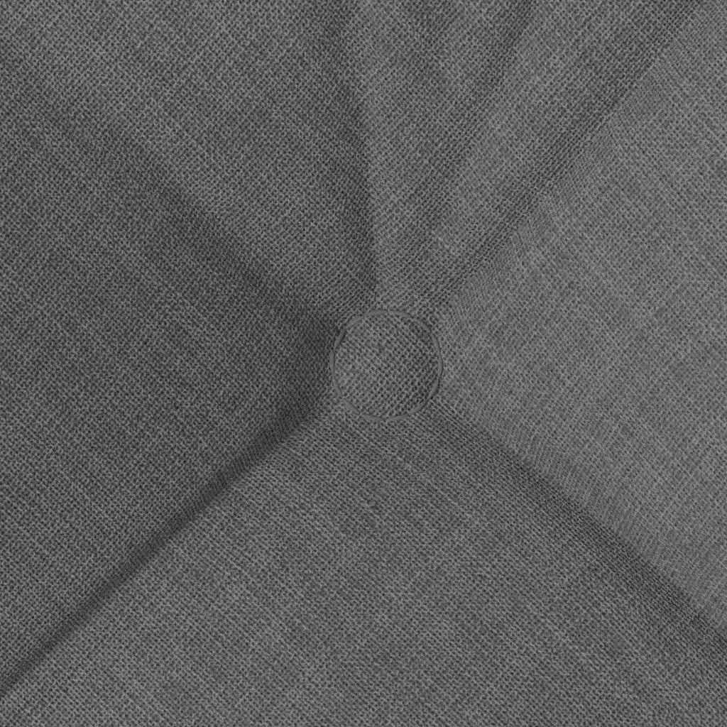 Seat Cushions Fabric 45x45x12cm Dark Grey 4 Piece Indoor Modern Chair Sofa Cushion Set