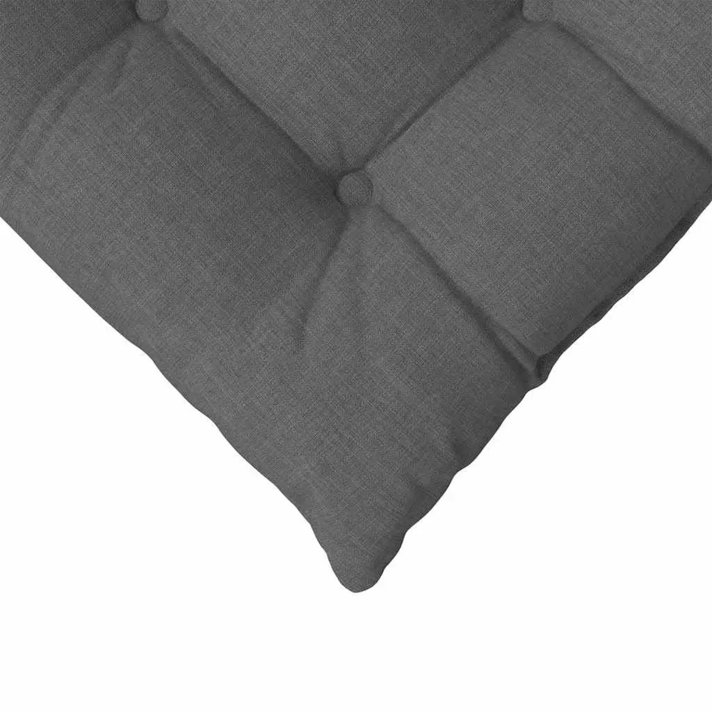 Seat Cushions Polyester 40x40x6cm Grey 4 Pieces Square Indoor Home Decor