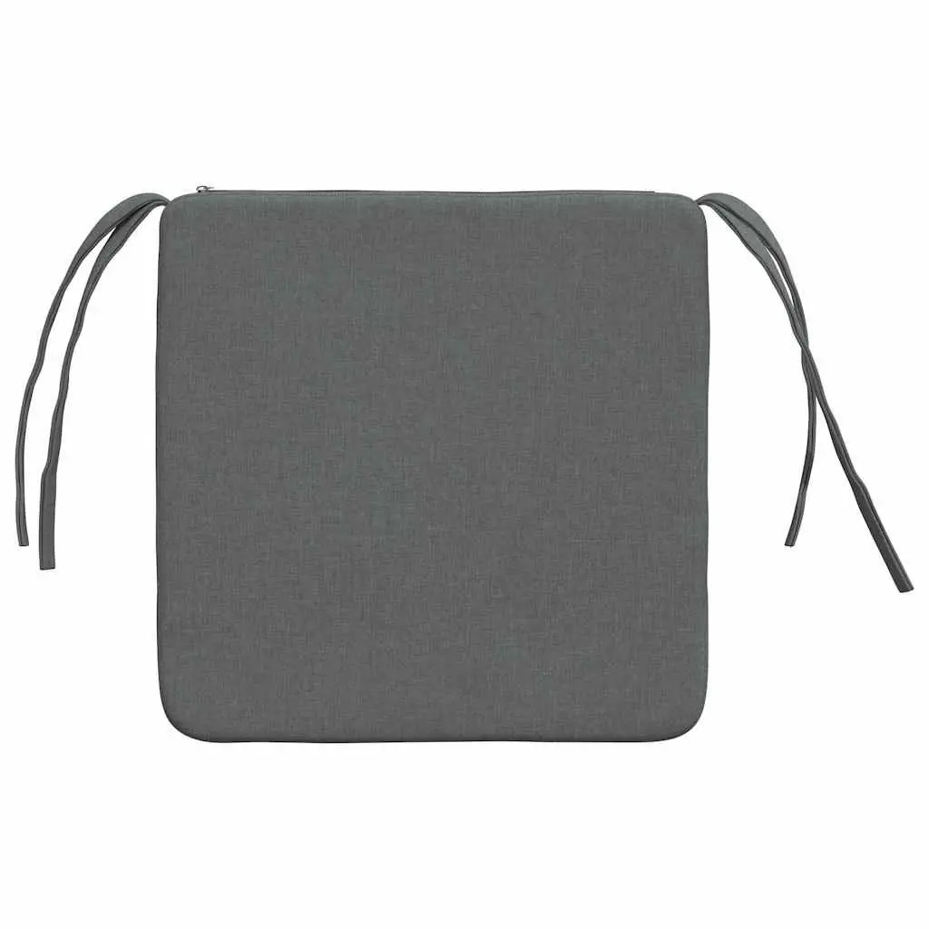 Seat Cushions 4 pcs Dark Grey 40x40x3cm Indoor Chair Sofa Cushion Set