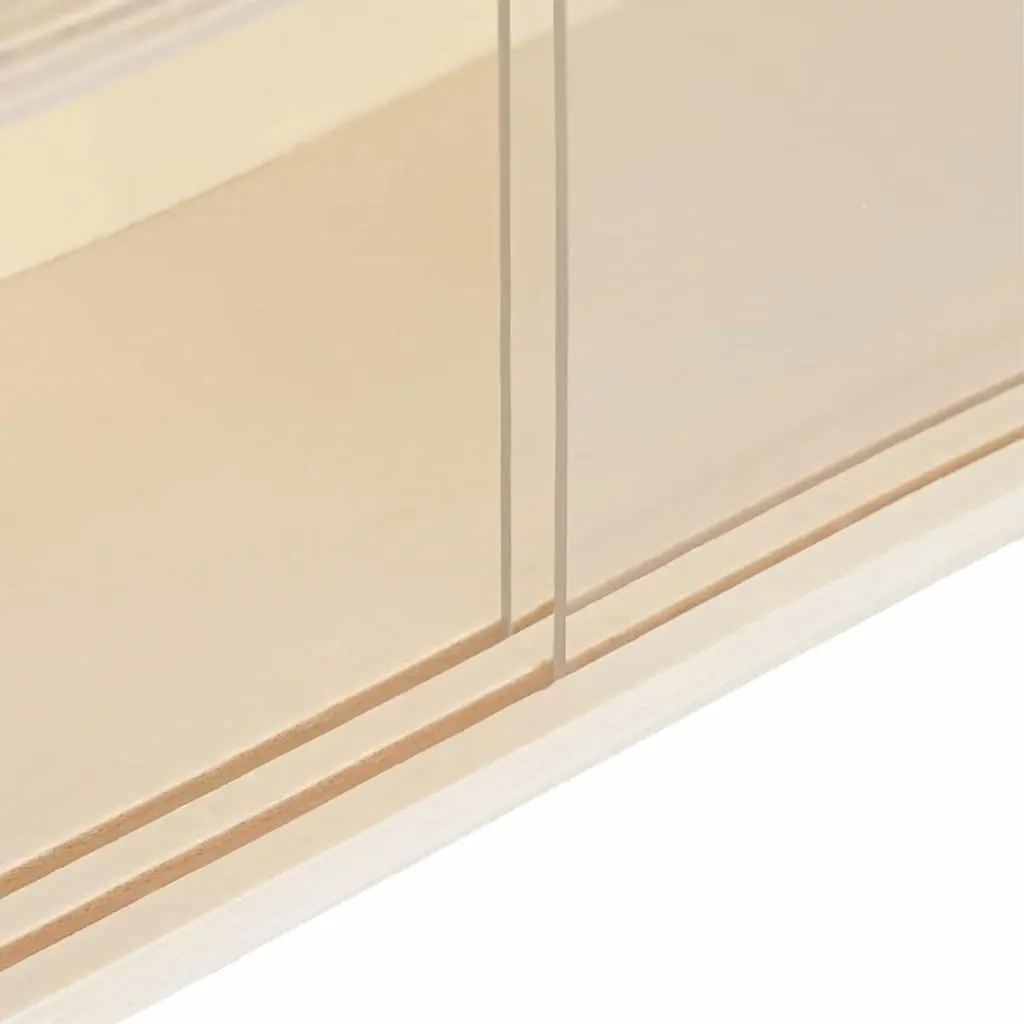 Wall Display Case Plywood 40 x 8.5 x 54 cm Beige Wall-Mounted Storage Unit