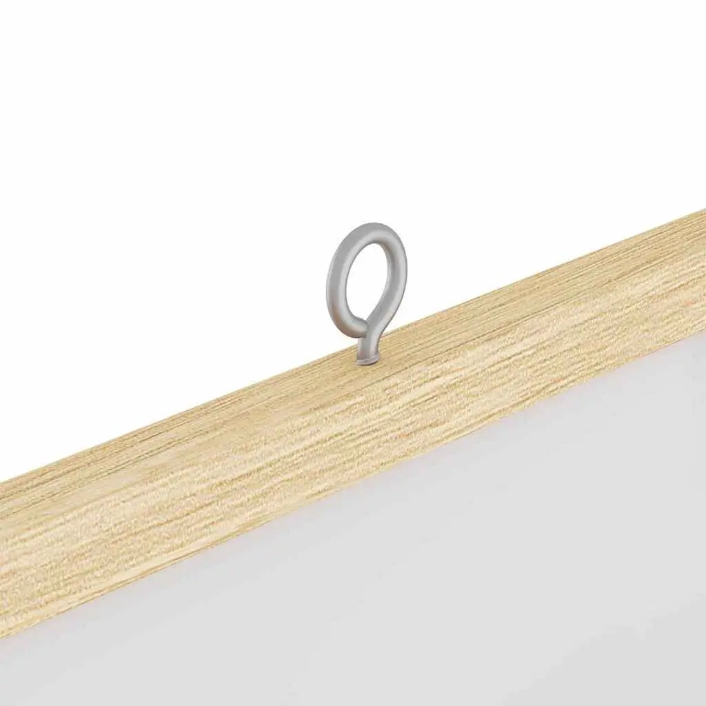 Bulletin Board Solid Pine Wood 80x80cm White Foldable Office Display Organiser