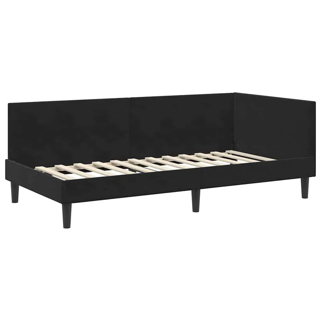Black Corner Bed Frame Sofa 90cm x 190cm
