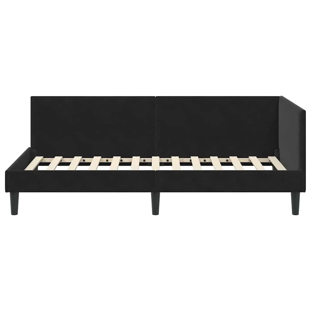 Black Corner Bed Frame Sofa 90cm x 190cm