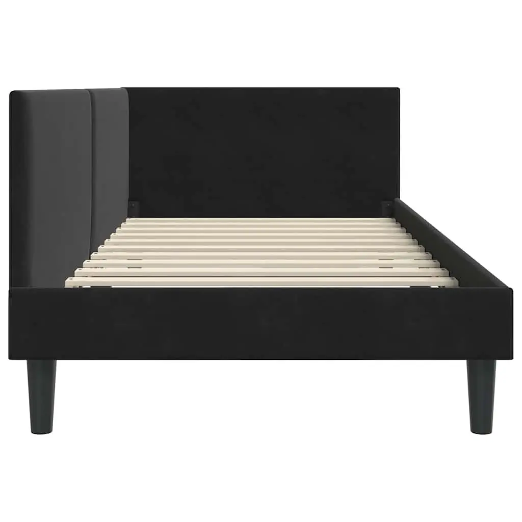 Black Corner Bed Frame Sofa 90cm x 190cm
