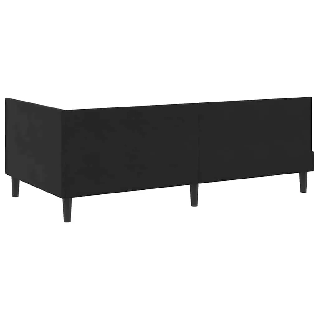 Black Corner Bed Frame Sofa 90cm x 190cm