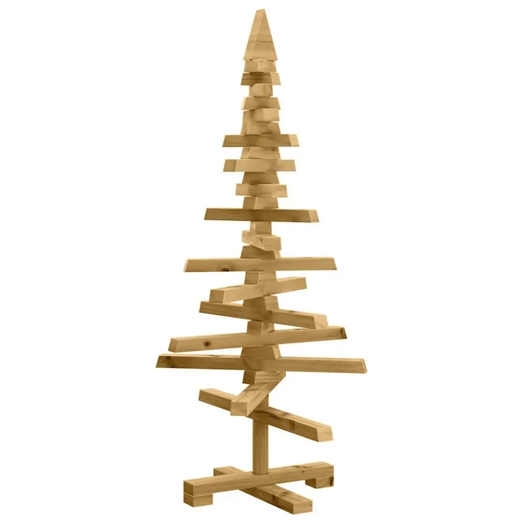 90cm Solid Pine Wooden Christmas Tree with Adjustable Branches