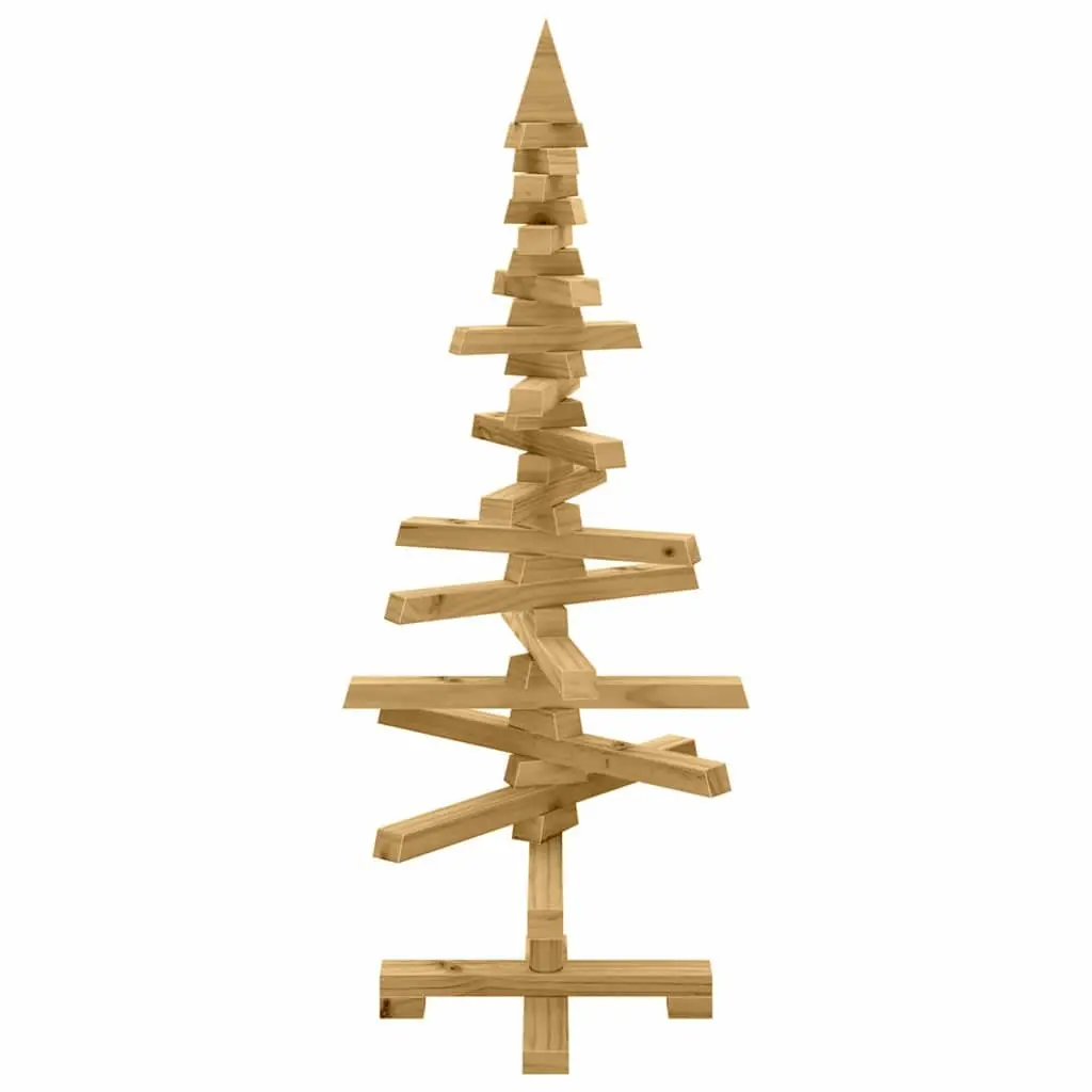 90cm Solid Pine Wooden Christmas Tree with Adjustable Branches