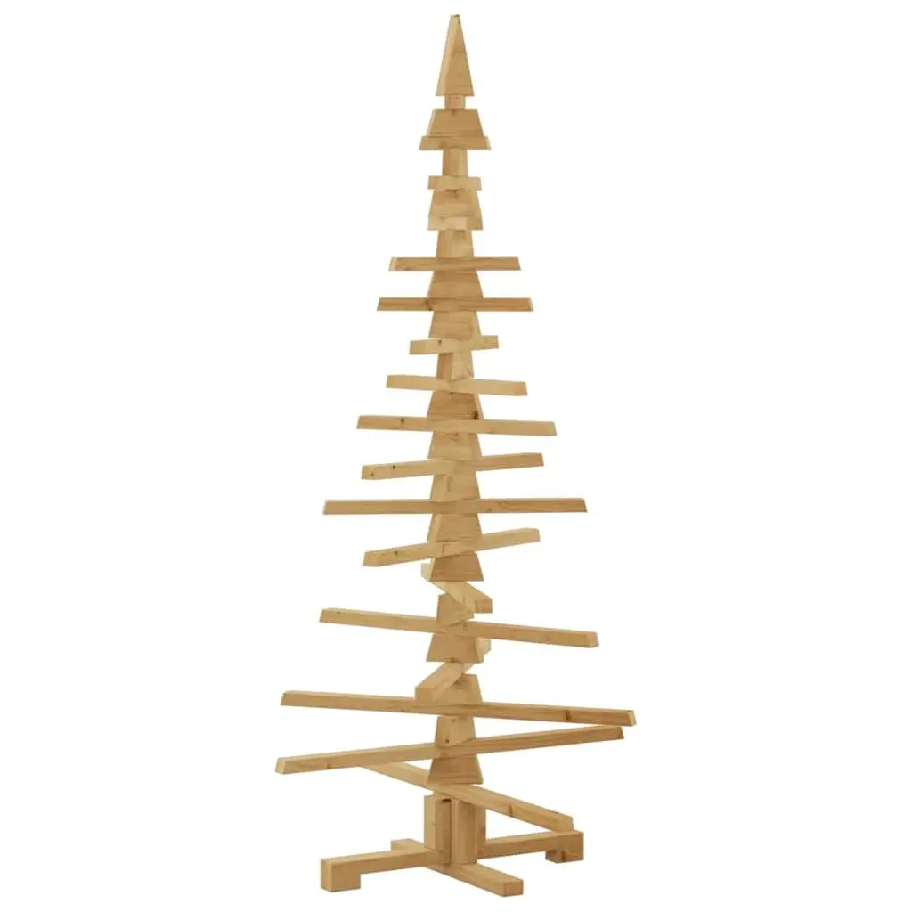 Wooden Christmas Tree 150cm Brown Adjustable
