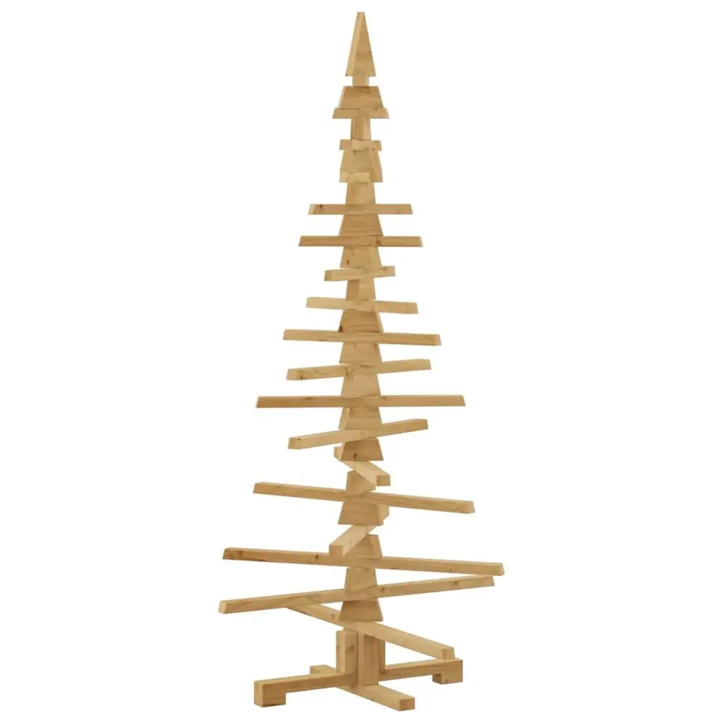 Wooden Christmas Tree 150cm Brown Adjustable