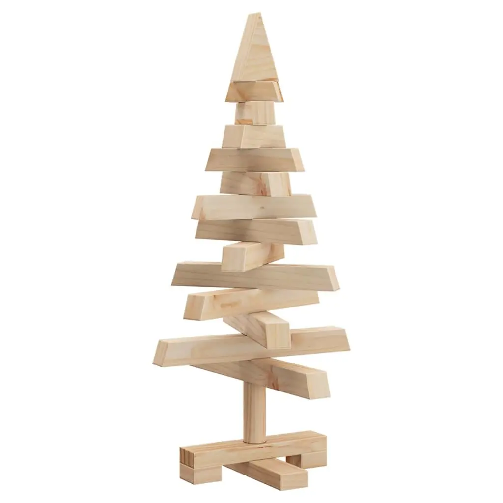 Solid Pine Wood Christmas Tree 60cm with Stable Stand