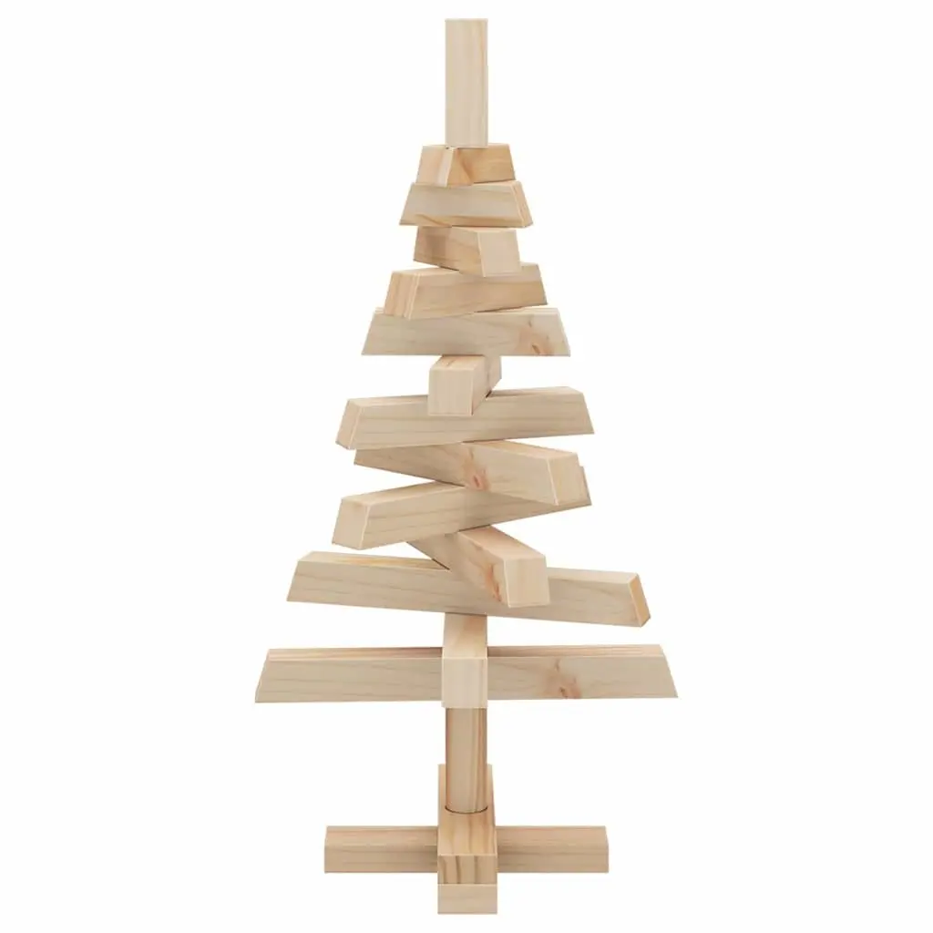 Solid Pine Wood Christmas Tree 60cm with Stable Stand