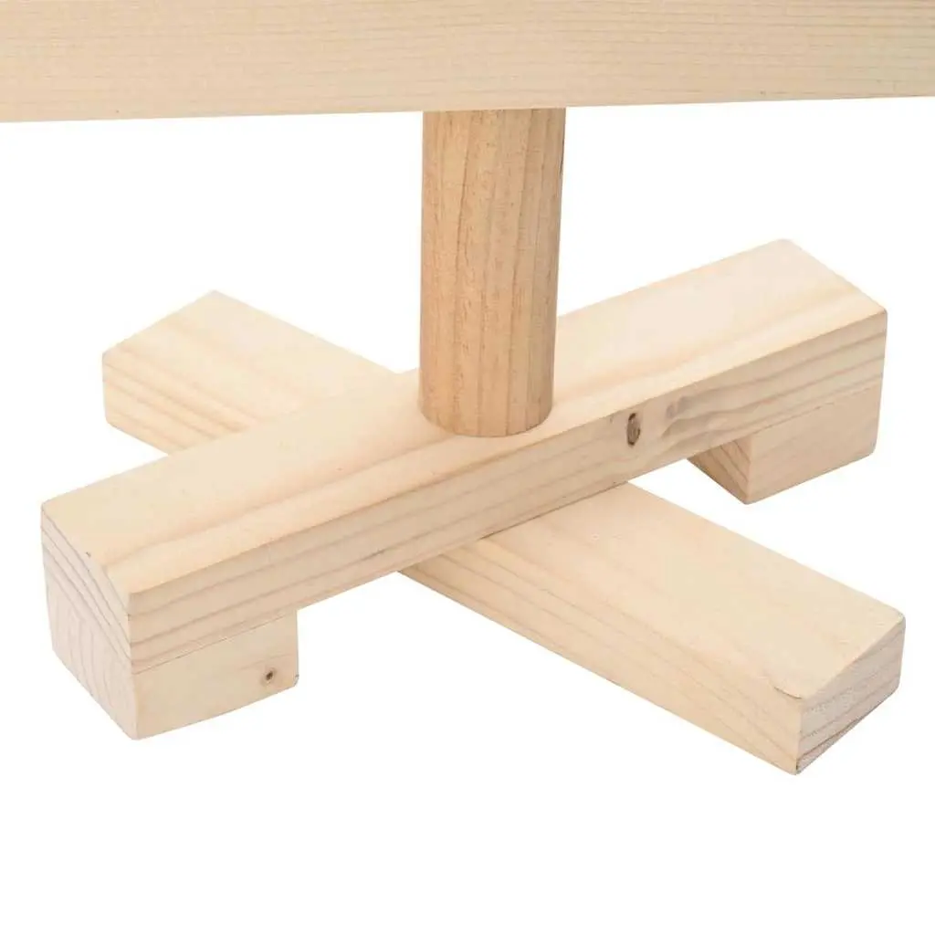Solid Pine Wood Christmas Tree 60cm with Stable Stand