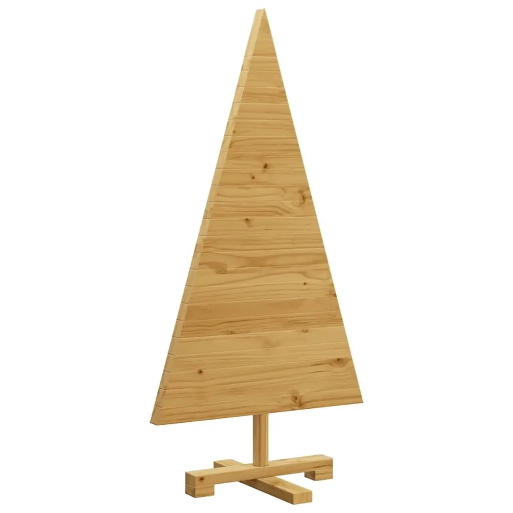 Solid Pine Wood Christmas Tree 90cm with Stand