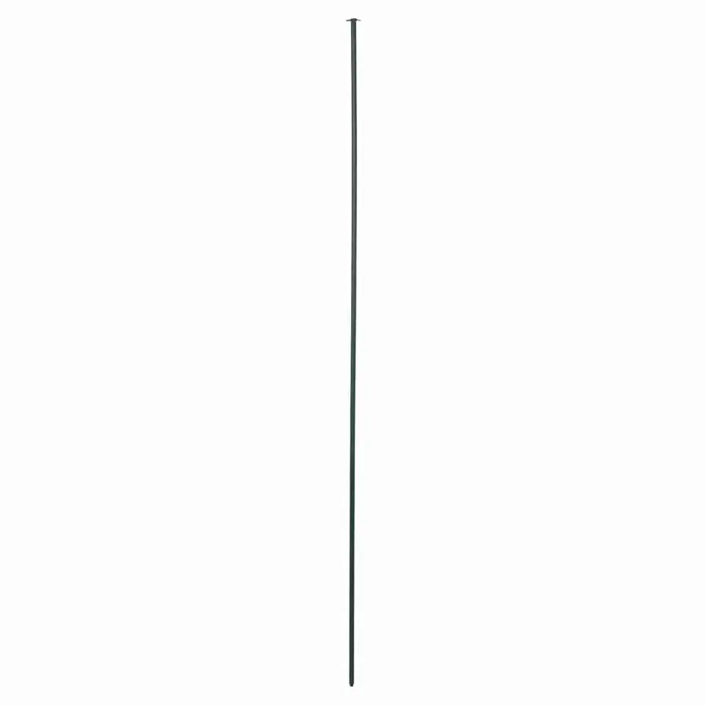 5-Panel Green Steel Pond Fence Set 100 x 50 cm