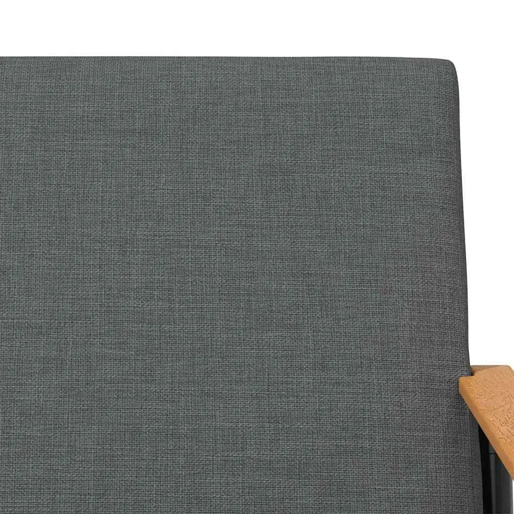 Armchair Grey Fabric Modern Living Room Furniture Comfortable Sleek Design