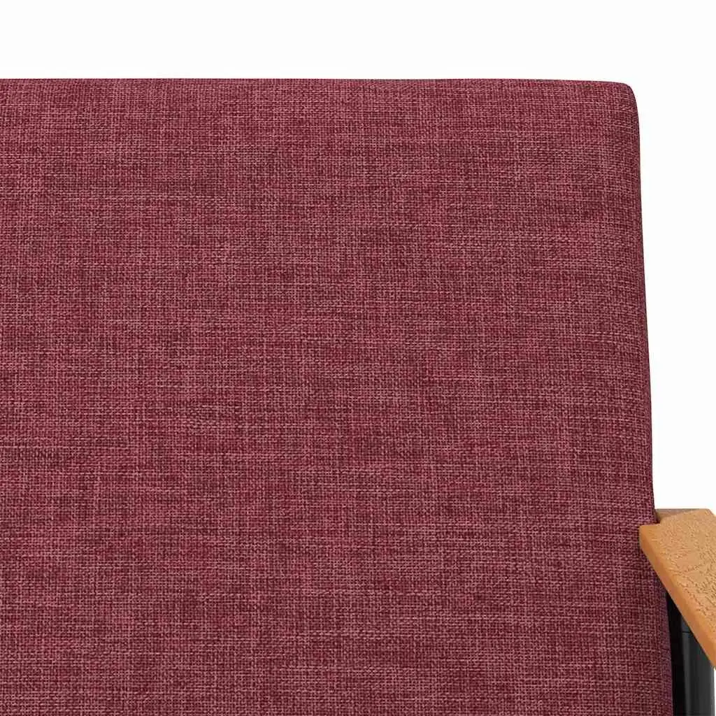 Armchair Red Fabric Modern Living Room Lounge Seat Comfortable Recliner Chair