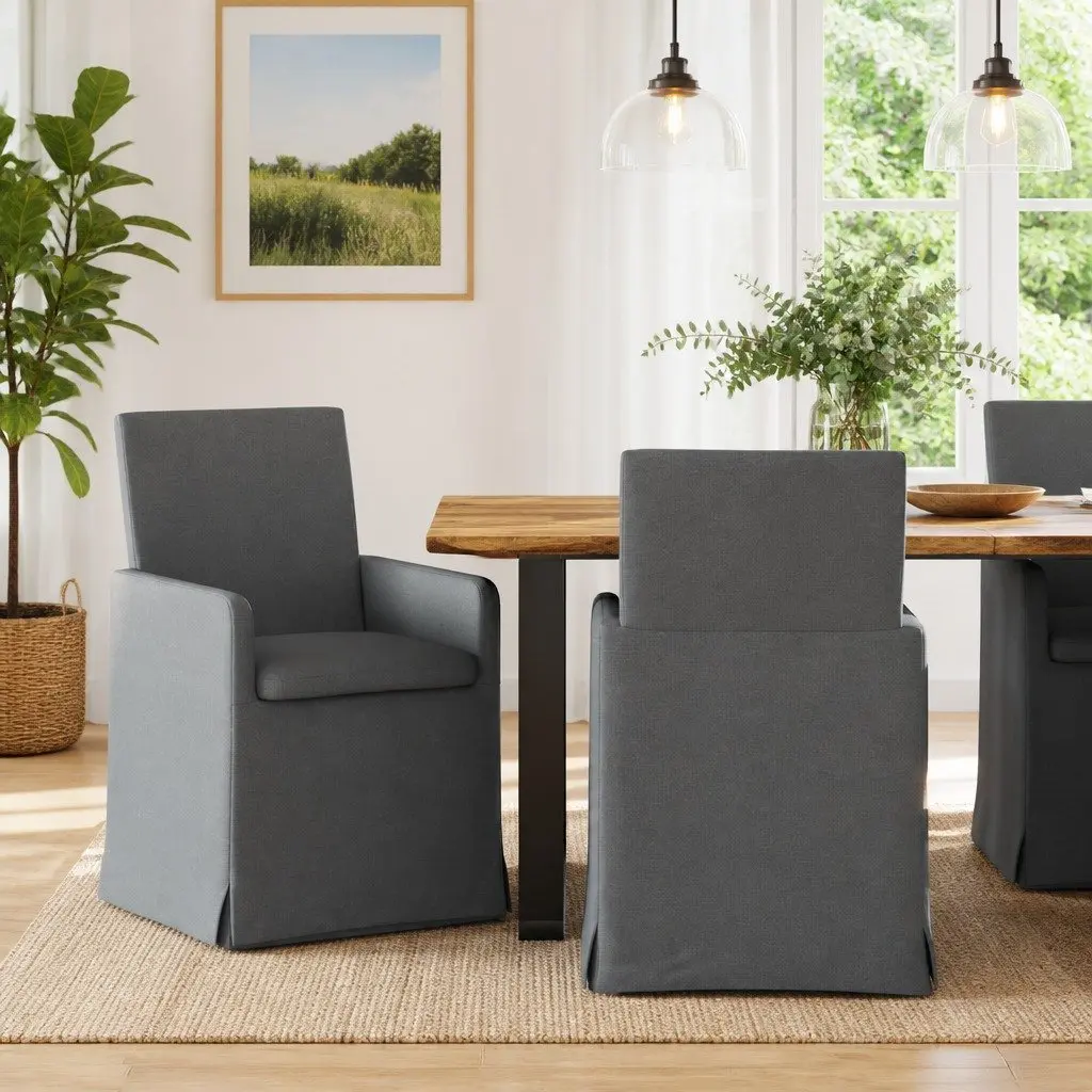 Dining Chairs Plywood Metal Green 2 Piece Ergonomic Modern Kitchen Furniture