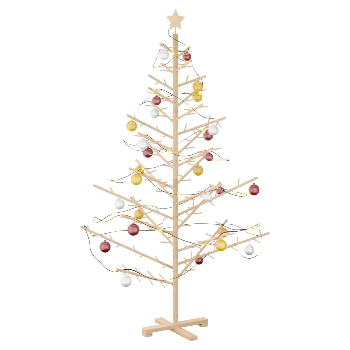 180cm Wooden Christmas Tree with Stand