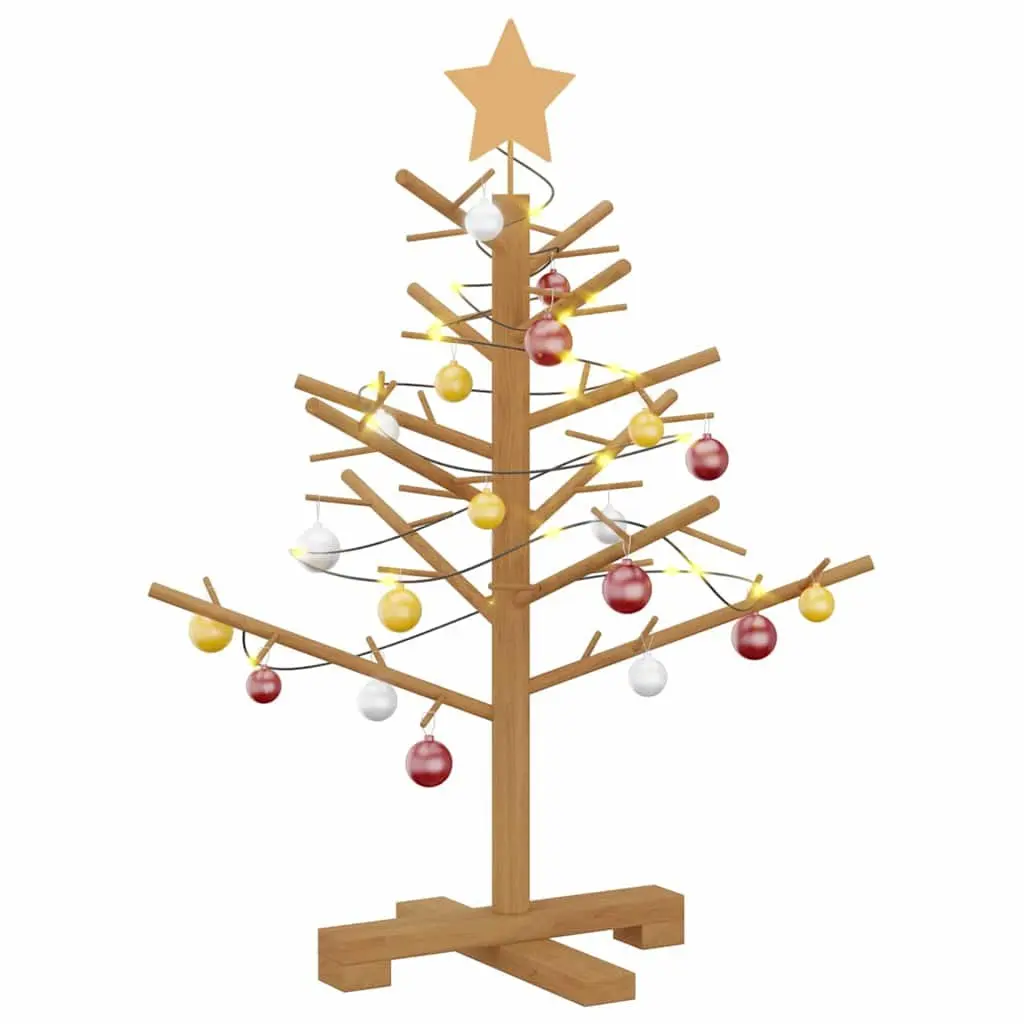 75cm Brown Wooden Christmas Tree with Stand