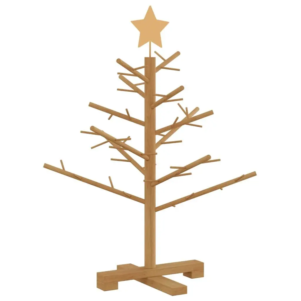 75cm Brown Wooden Christmas Tree with Stand