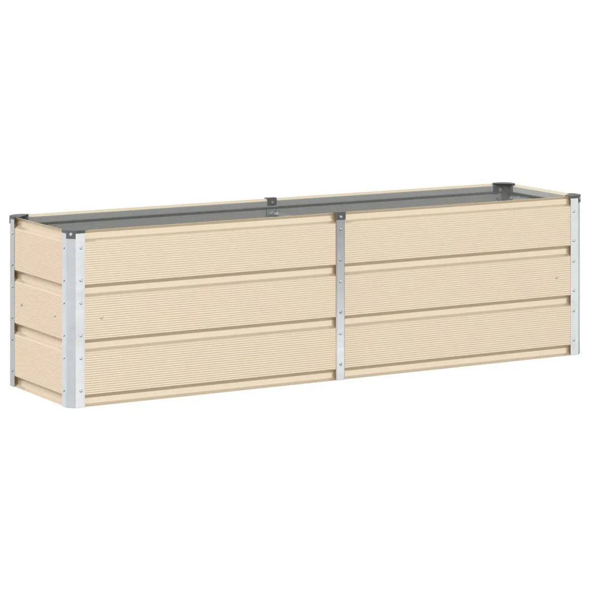 Steel Planter in Ivory for Indoor & Outdoor Use