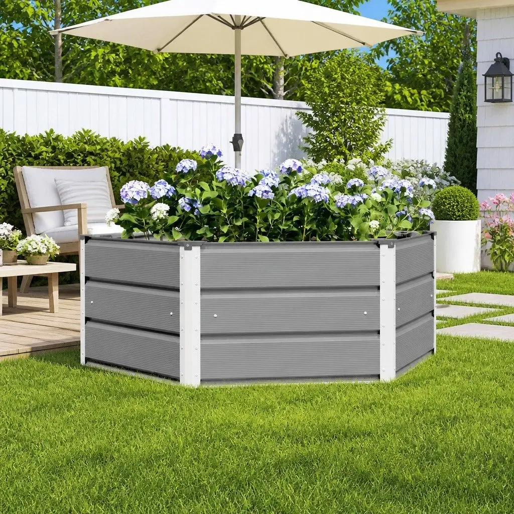 Hexagon Steel Planter for Outdoor Spaces
