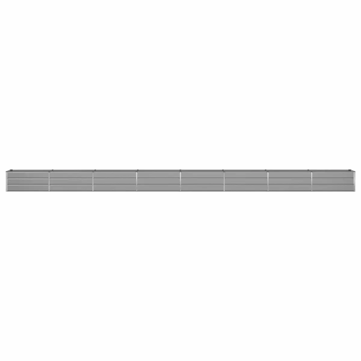 Galvanised Steel Planter Light Grey 770 x 50 x 45 cm
