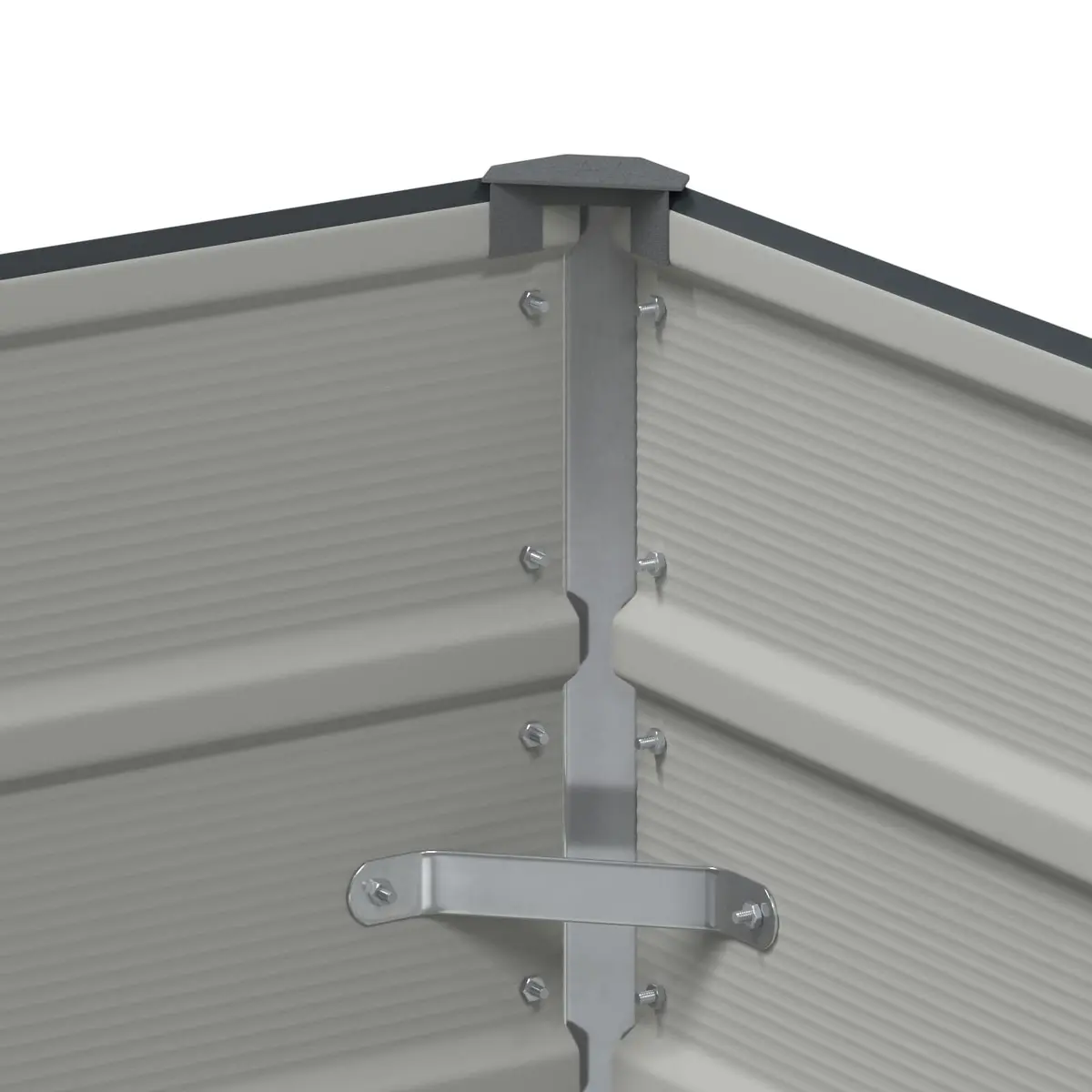Steel Planter Steel 100x100x75cm Anthracite