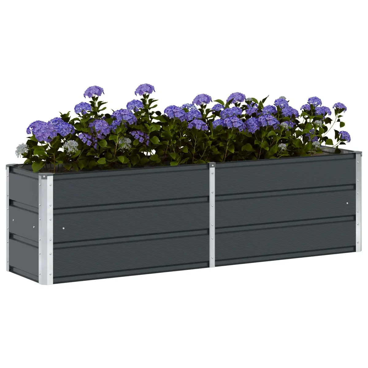 Steel Planter Anthracite 160 x 40 x 45 cm