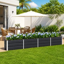 Anthracite Steel Planter for Indoor and Outdoor Use