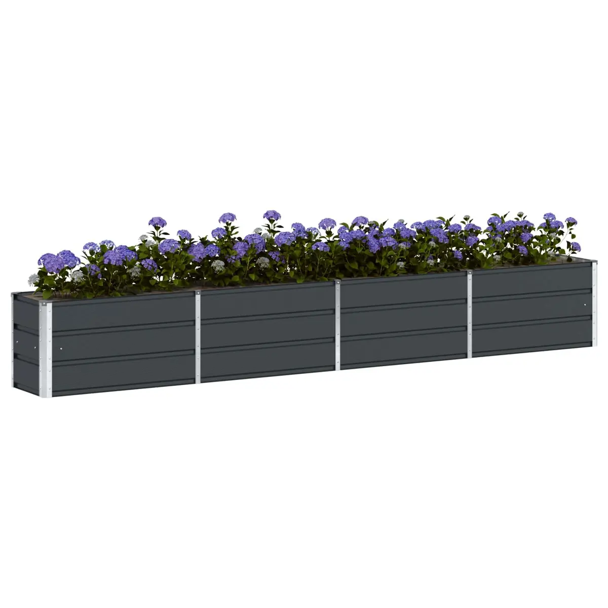 Steel Planter Anthracite 320 x 40 x 45 cm
