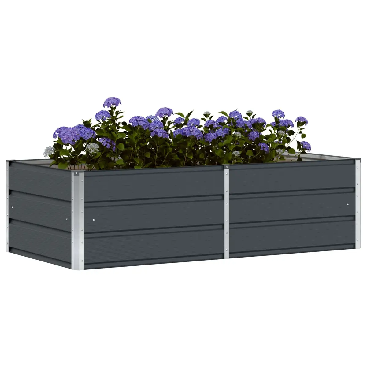 Steel Planter in Anthracite 160 x 80 x 45 cm