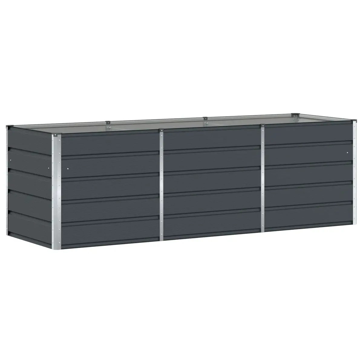 Steel Planter 240x80x75cm Anthracite