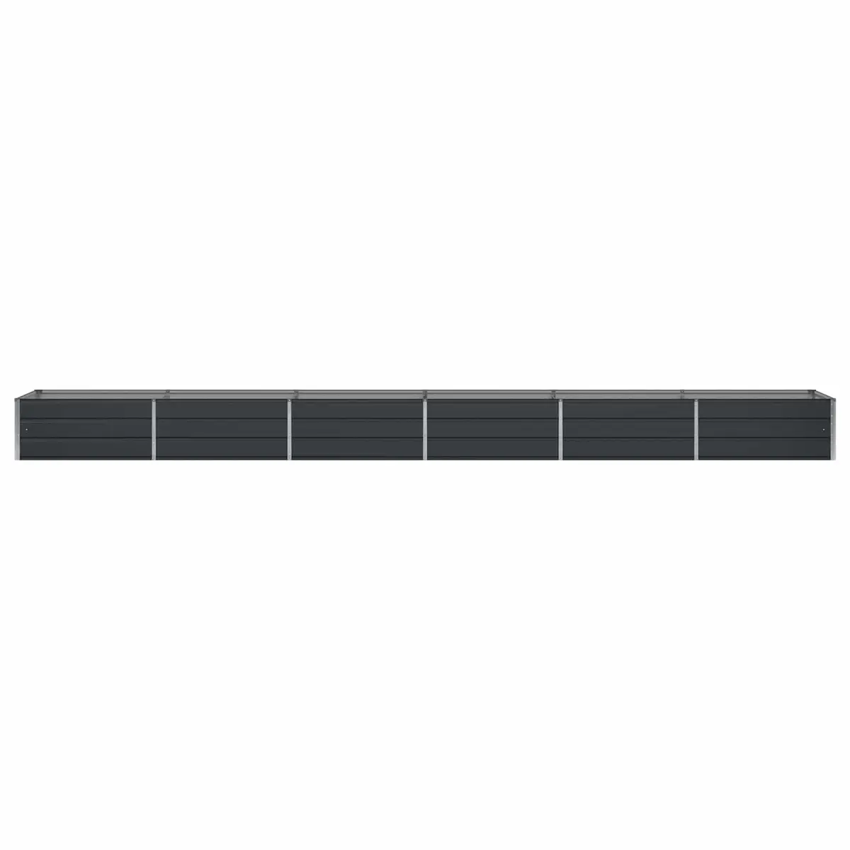Anthracite Steel Planter 600x80x45cm