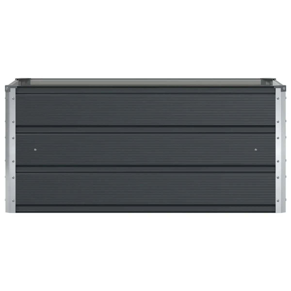 Steel Planter Anthracite 100 x 50 x 45 cm Garden Outdoor Raised Bed Galvanised