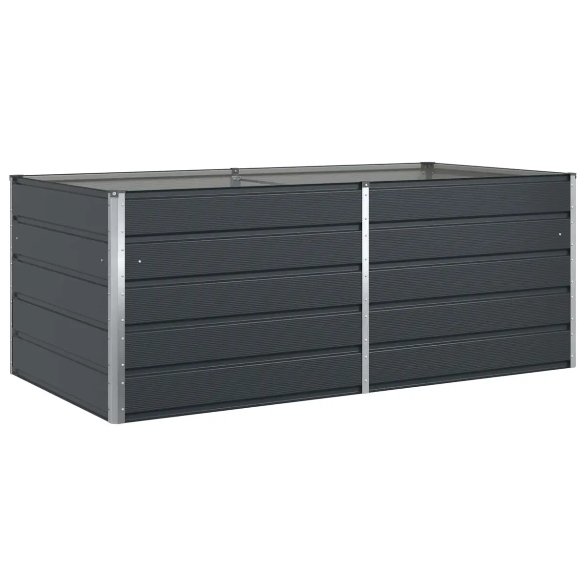 Anthracite Steel Planter for Outdoor Gardens