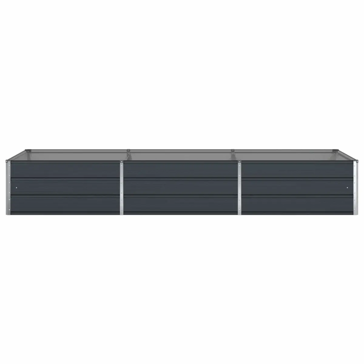 Large Galvanised Steel Planter 290 x 100 x 45 cm Anthracite