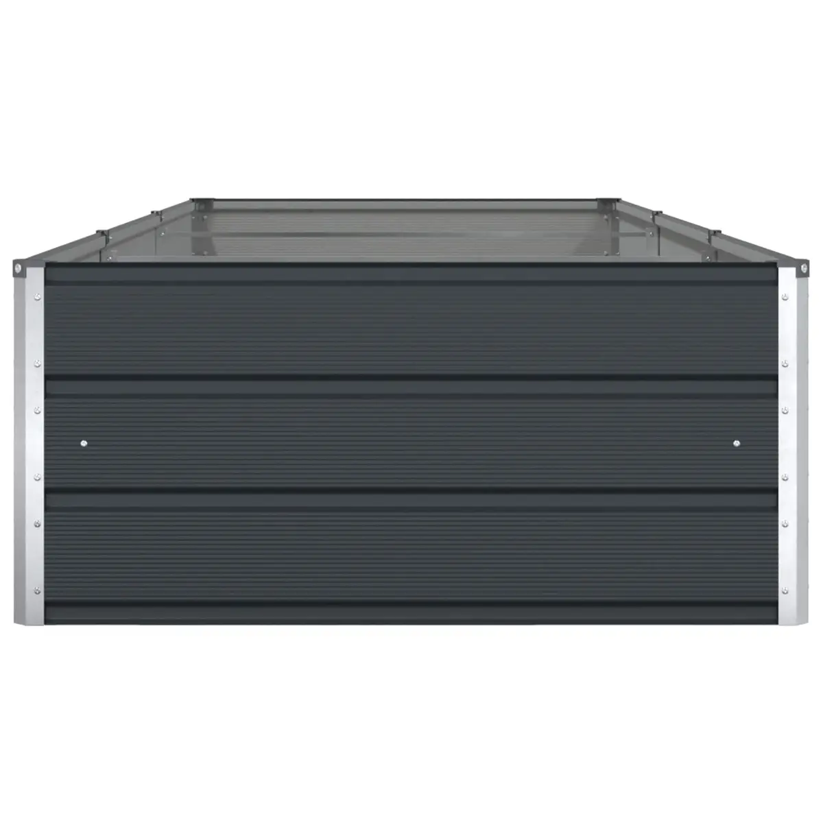 Large Galvanised Steel Planter 290 x 100 x 45 cm Anthracite