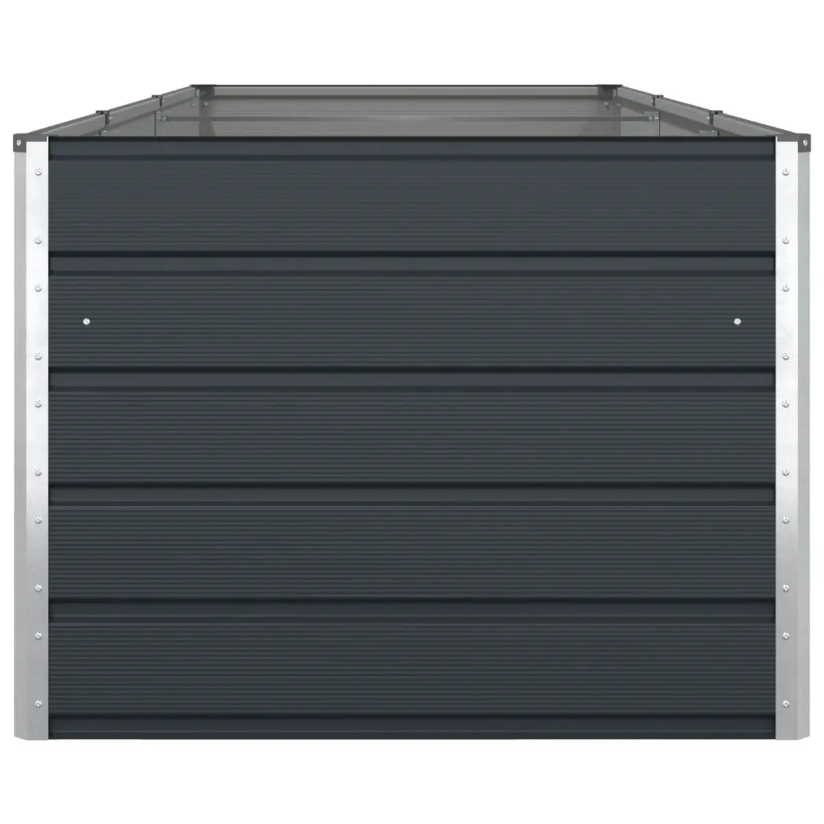 Anthracite Steel Planter 290 x 100 x 75 cm