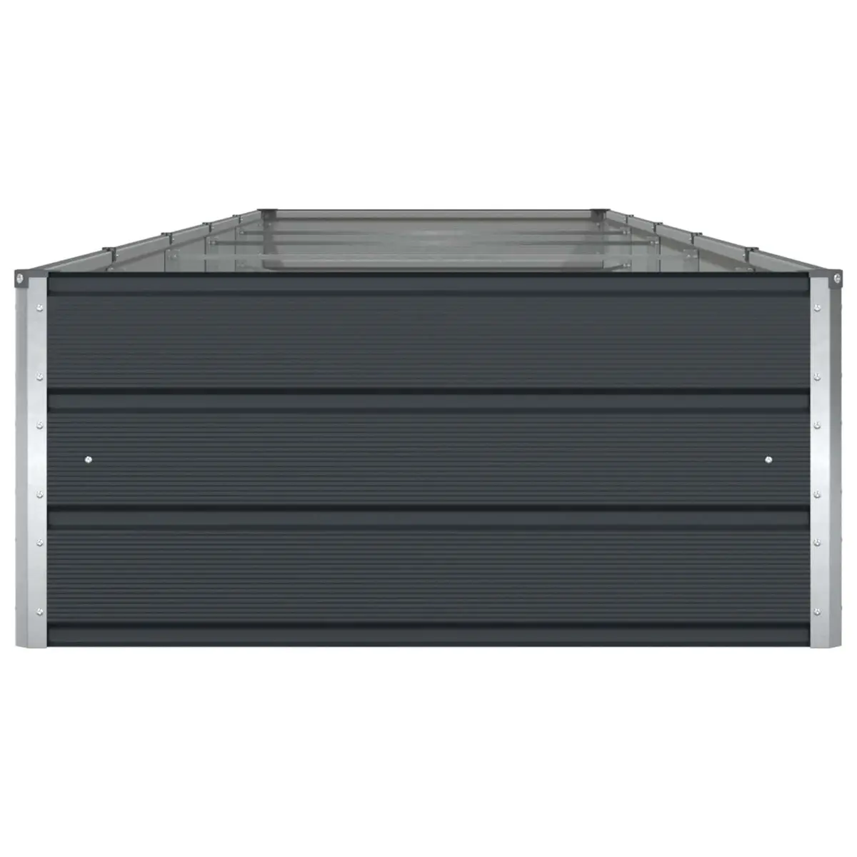 Steel Planter Galvanised 480 x 100 x 45 cm Anthracite