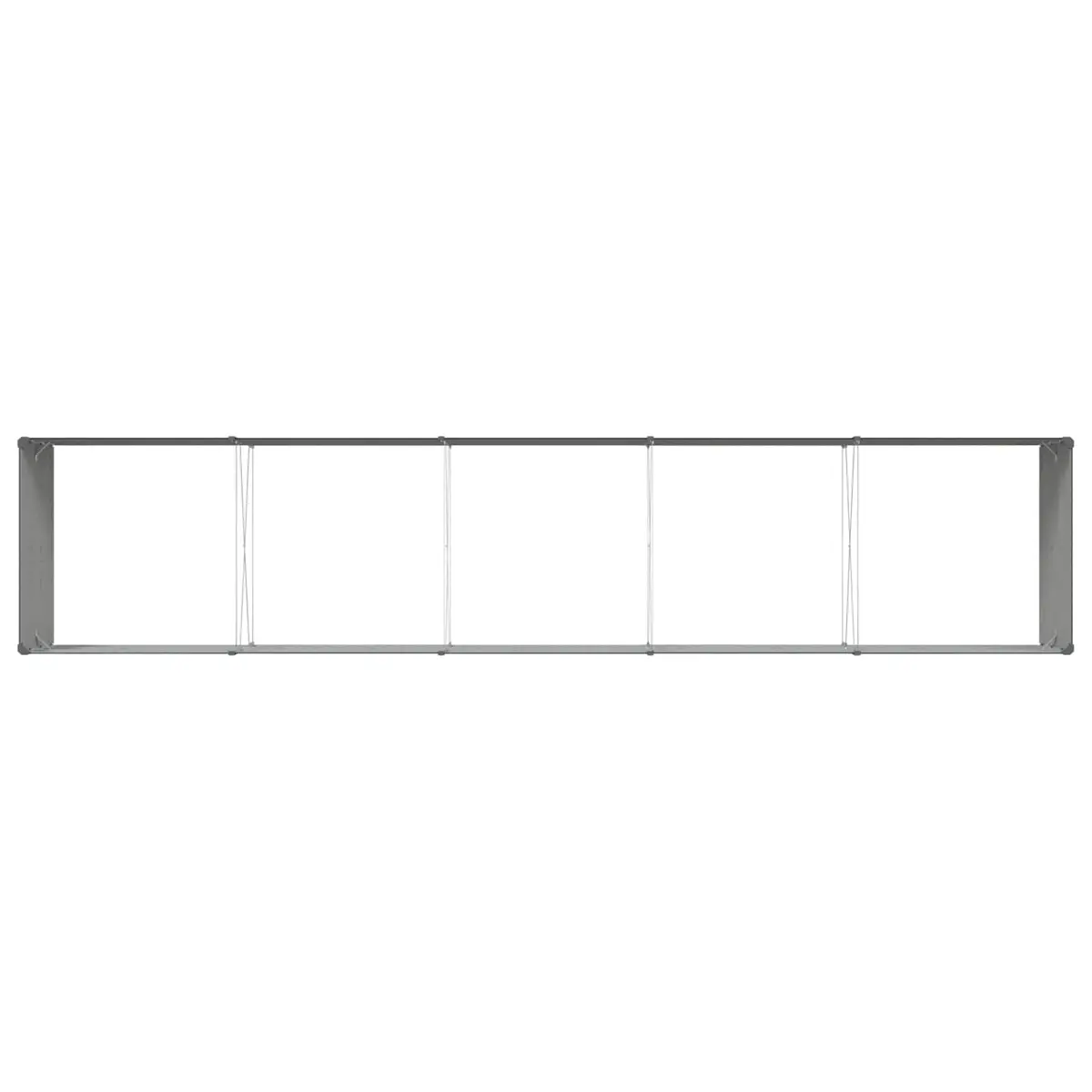 Steel Planter Galvanised 480 x 100 x 45 cm Anthracite
