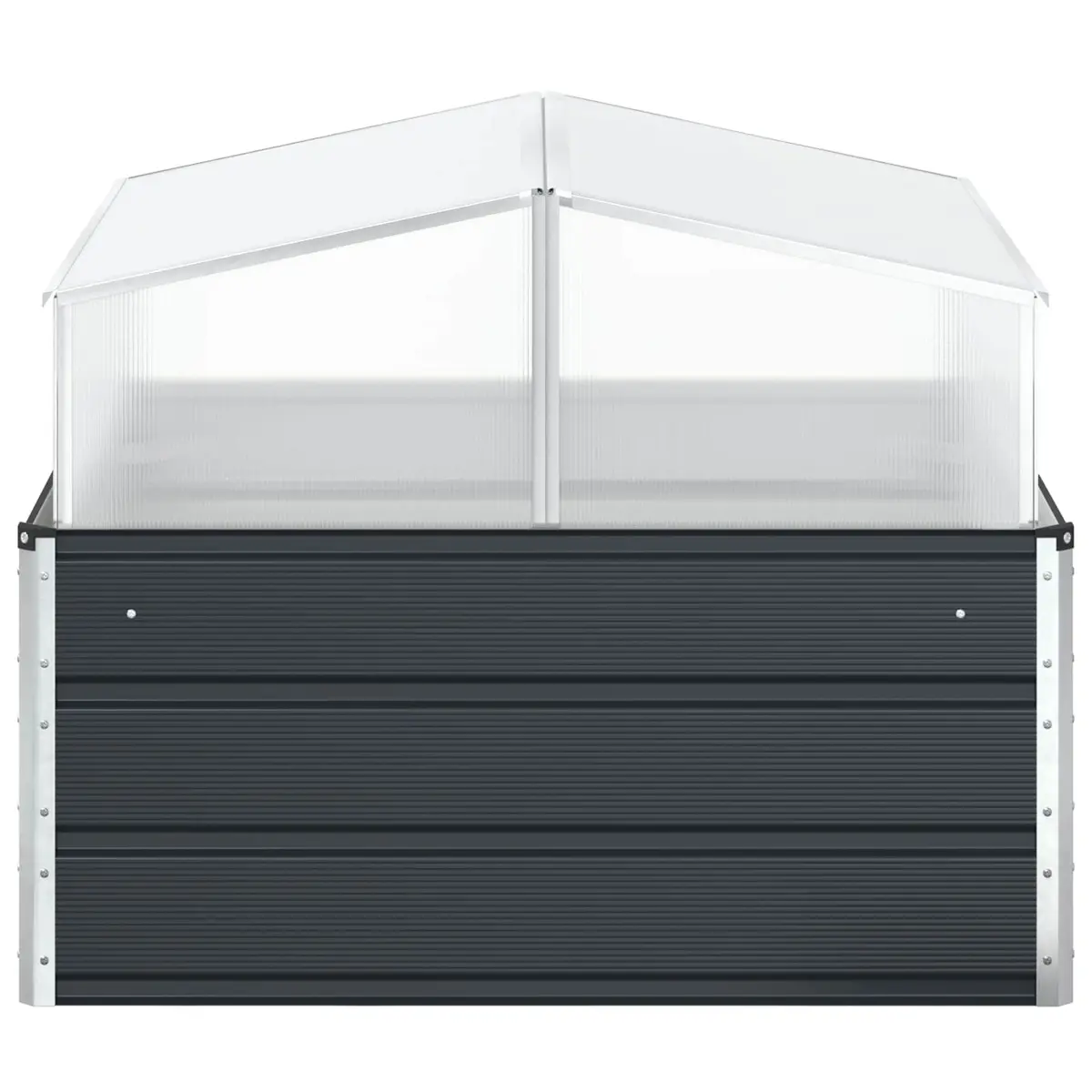 Planter Galvanised Steel 100x100x77cm Anthracite