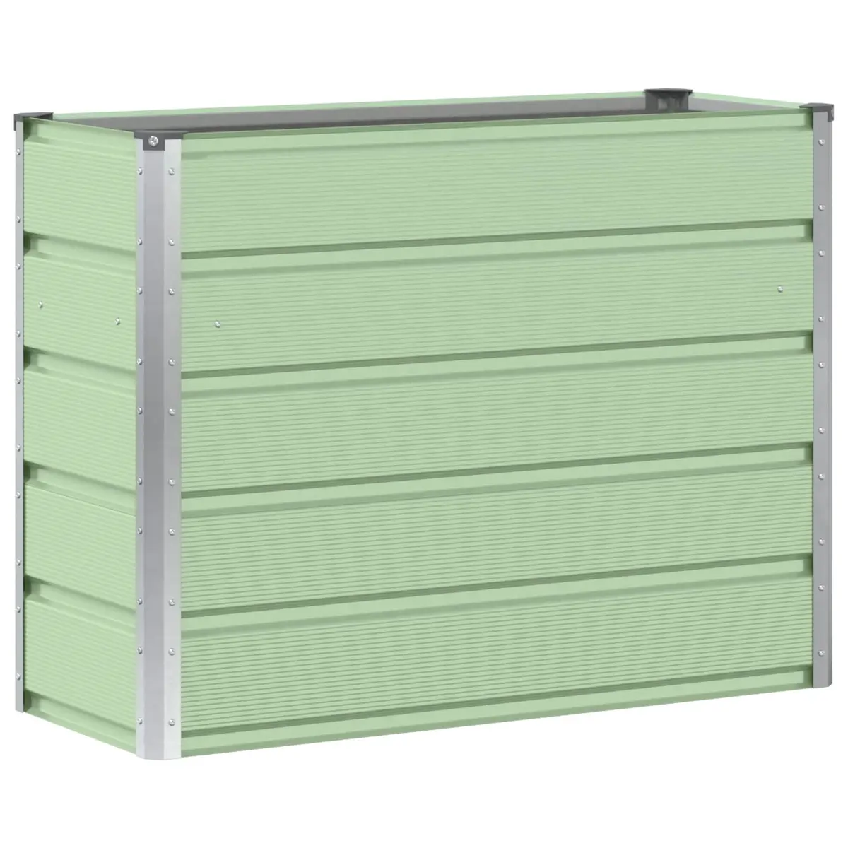 Steel Planter Green 100x40x75cm Indoor Outdoor Pot Container
