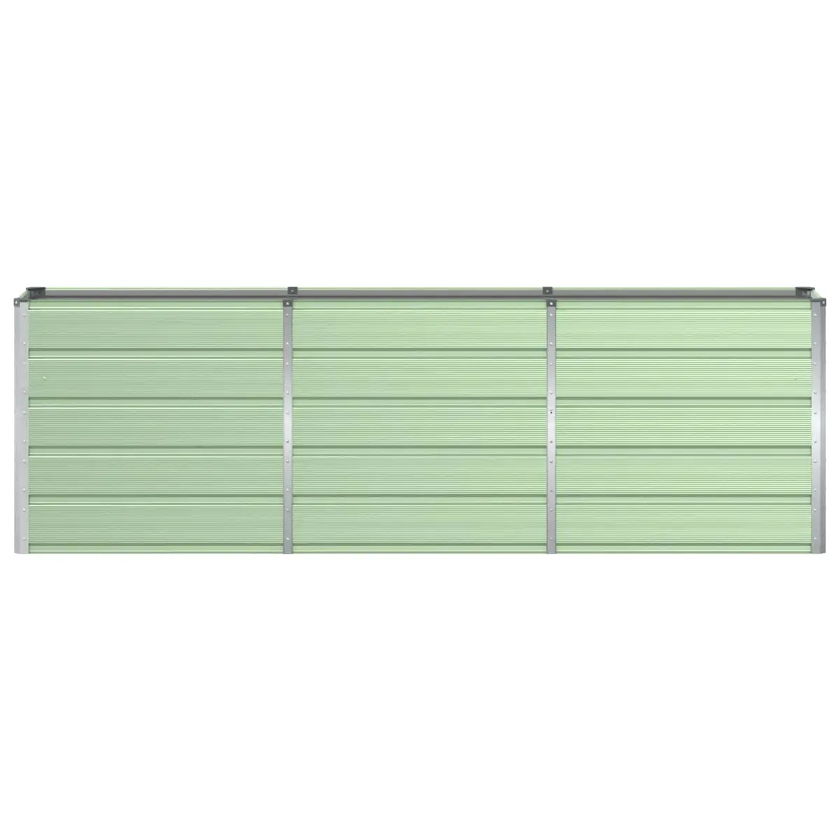 Steel Planter Green 240 x 40 x 75 cm