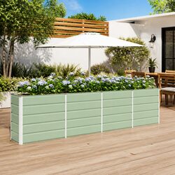 Durable Steel Planter Container with Modern Design