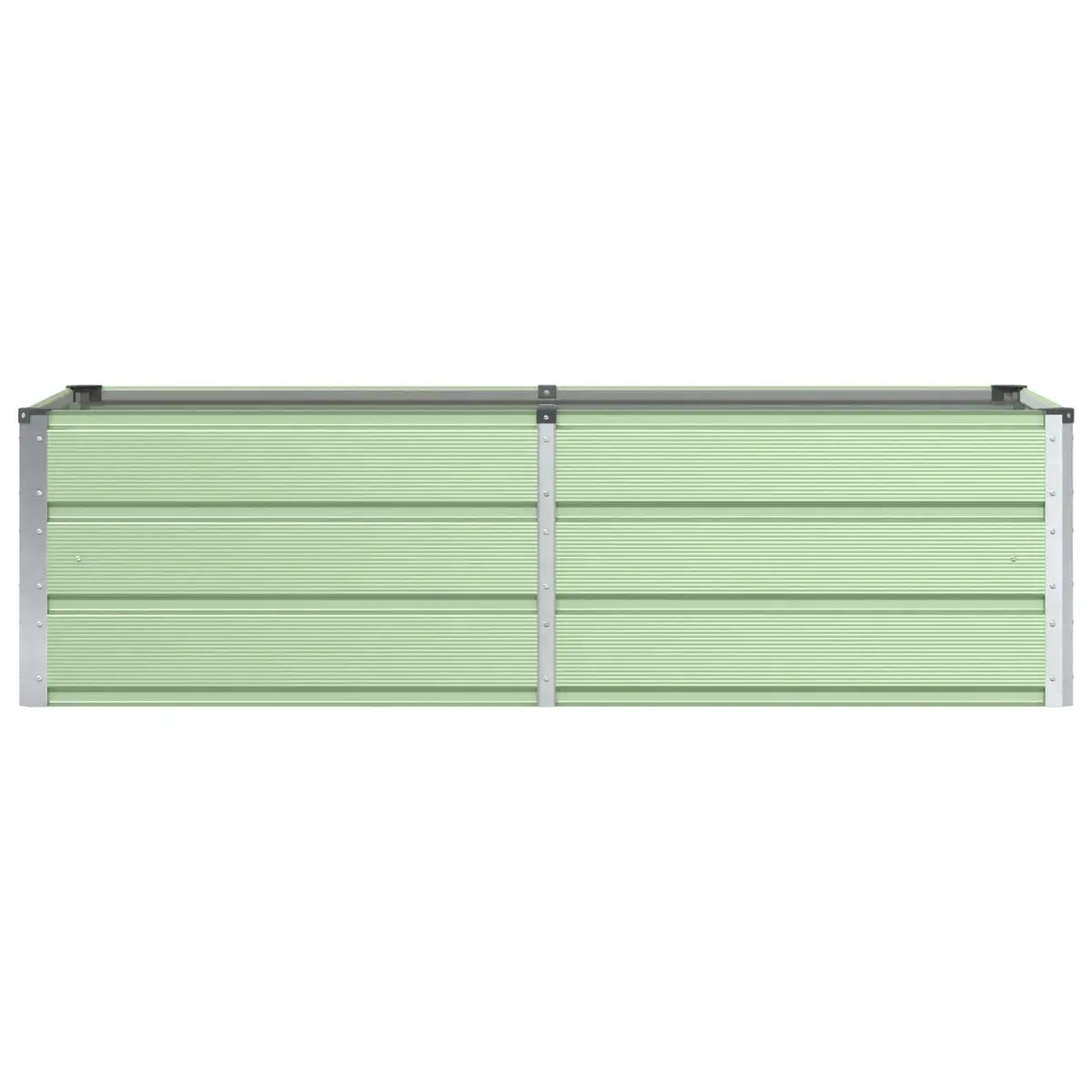 Garden Planter Steel Plastic 160x80x45cm Green