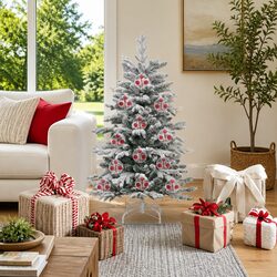 Set of 25 Transparent Christmas Baubles 10cm