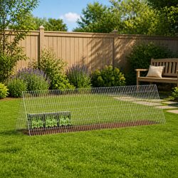 Galvanised Steel Rabbit Cage for Outdoor Use