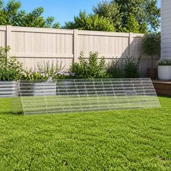 Durable Galvanised Steel Rabbit Cage 430 x 100 x 85 cm