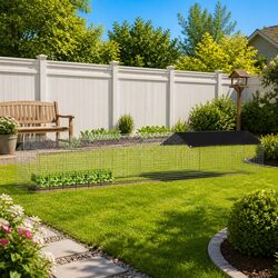 Sturdy Rabbit Cage 400x78x78cm Silver Outdoor Habitat
